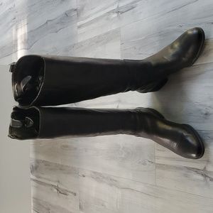 SAM EDELMAN Black Leather RIDING BOOTS